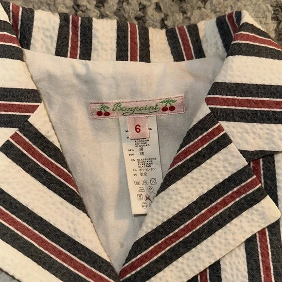 Bonpoint Little Girl Seersucker Jacket size 6 EUC - Picture 2 of 6